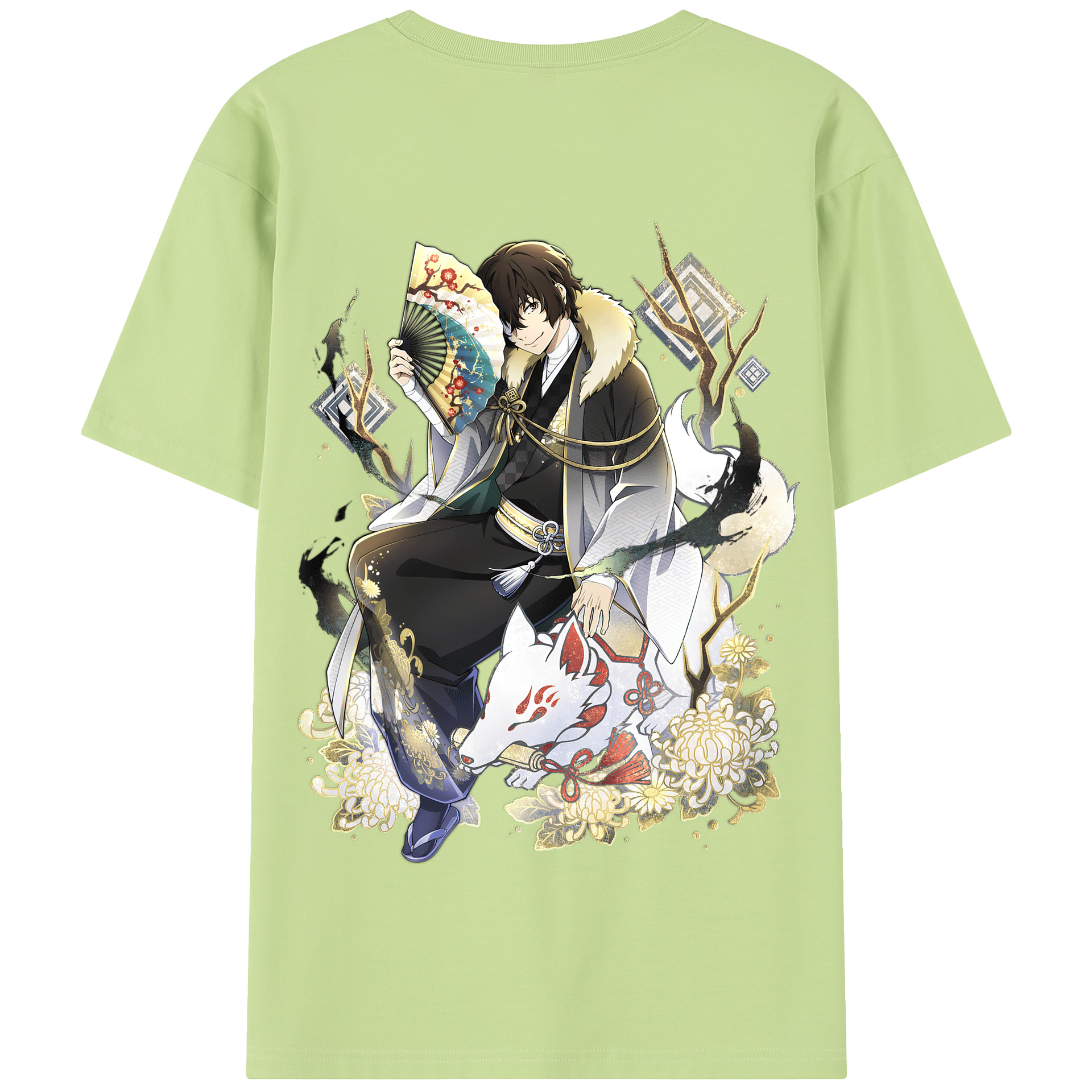 （画像用） 文豪ストレイドッグス Bungo Stray Dogs 綿100％半袖Tシャツ（背面プリント）